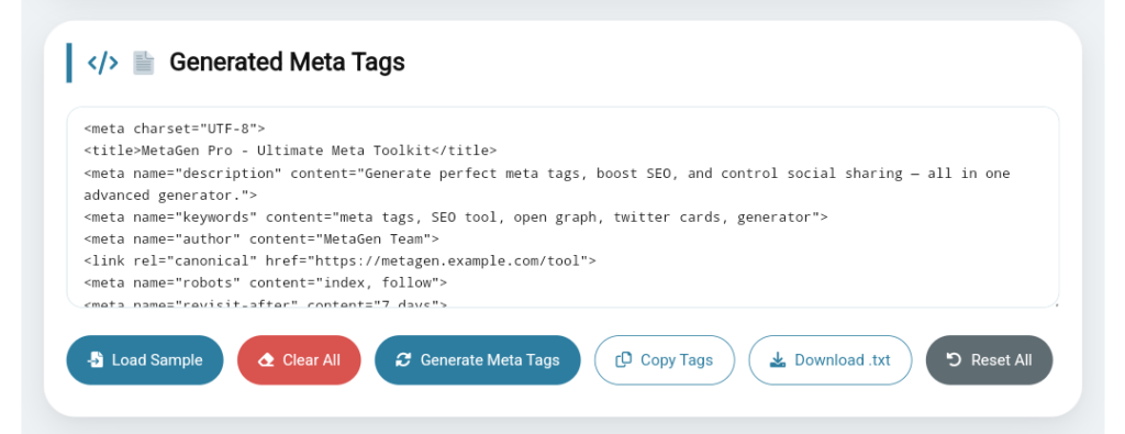 Meta Tag Generator: How to Create SEO-Friendly Meta Tags 8 Meta tag generator pro