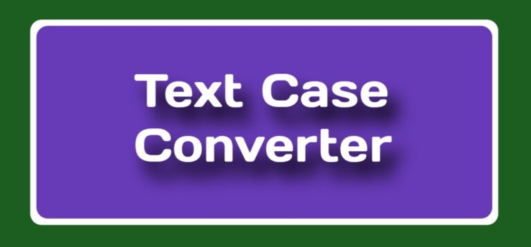 Text case converter online