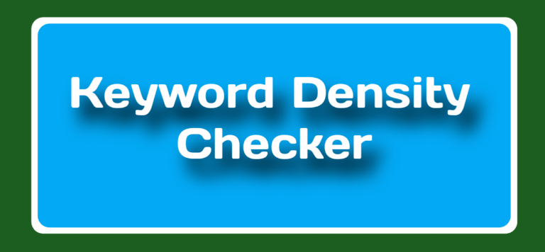 Keyword Density Checker explaining keyword density for SEO