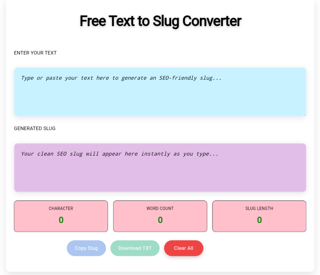 What is a slug - Converter Text to Slug Online 
