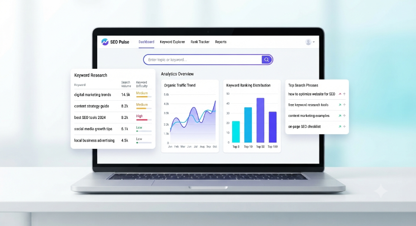 Google Keyword Suggestion Tool interface showing search phrases and platform options